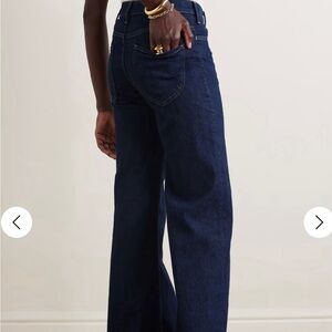 NWT Mother Hustler Roller Bonafide Heel wide-leg jean; Sz 27